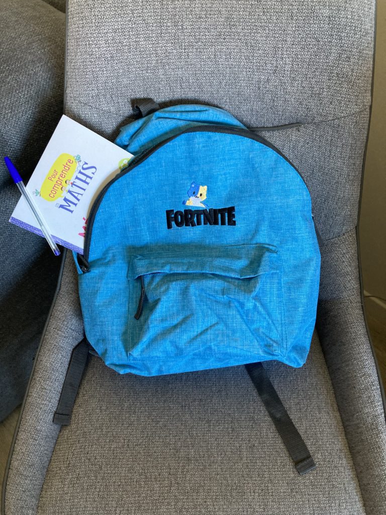Cartable brodé