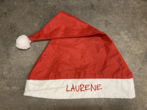 bonnet de noel brodé