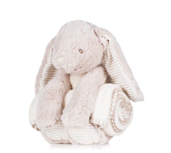 Peluche Lapin & couverture MM034