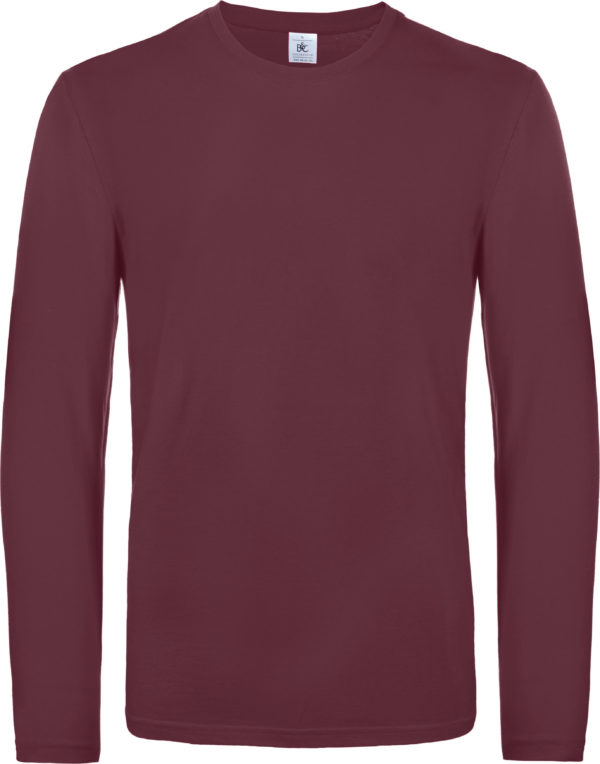 t-shirt manches longues burgundy