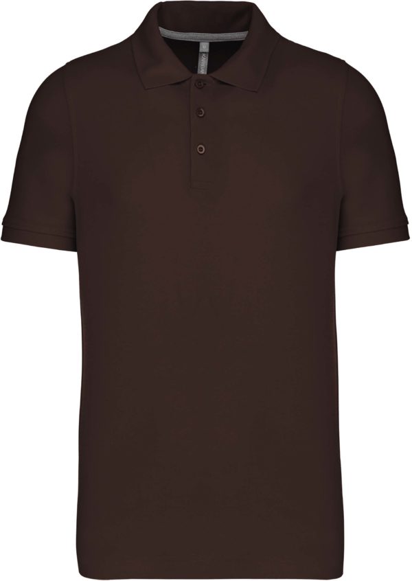 Polo manches courtes homme 100% coton K241 _CHOCOLATE