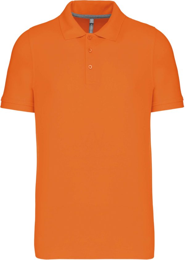 Polo manches courtes homme 100% coton K241_ORANGE