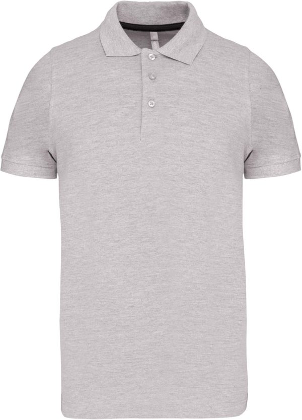 Polo manches courtes homme 100% coton K241_OXFORDGREY