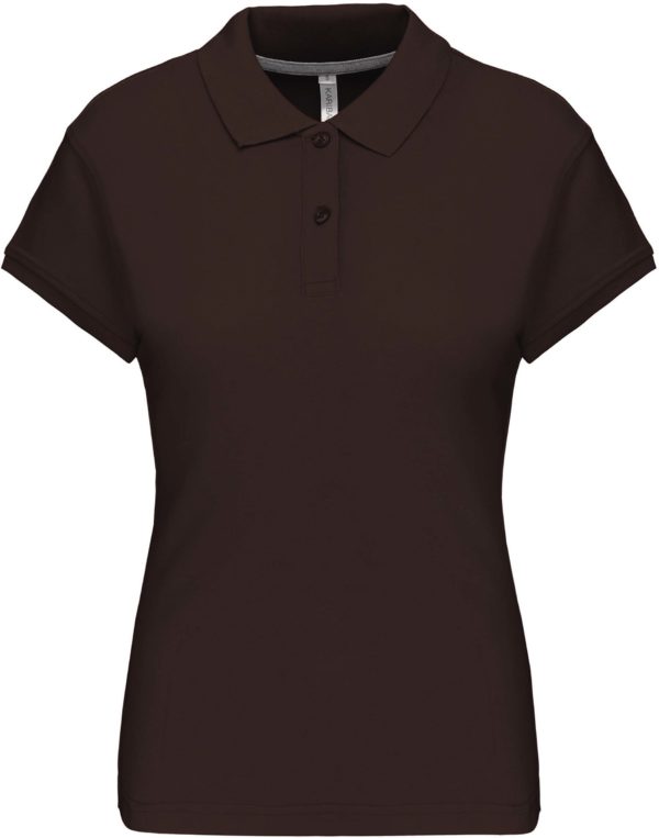 polo manche courte femme_CHOCOLATE