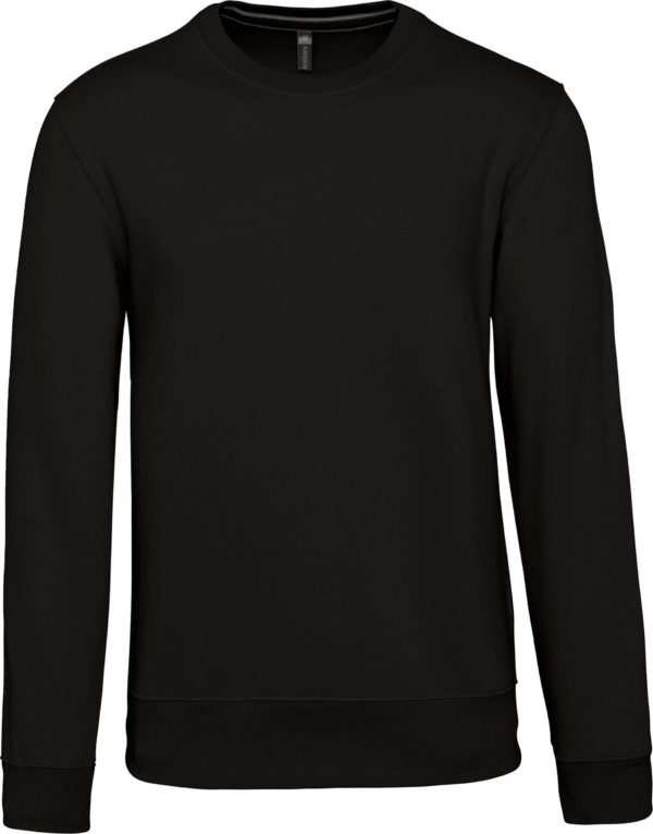 sweat col rond personnalisable par broderie_BLACK