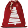 Sac coton à cordon motif sapin KI0746