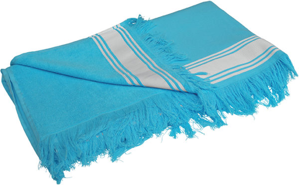 fouta turquoise à personnaliser