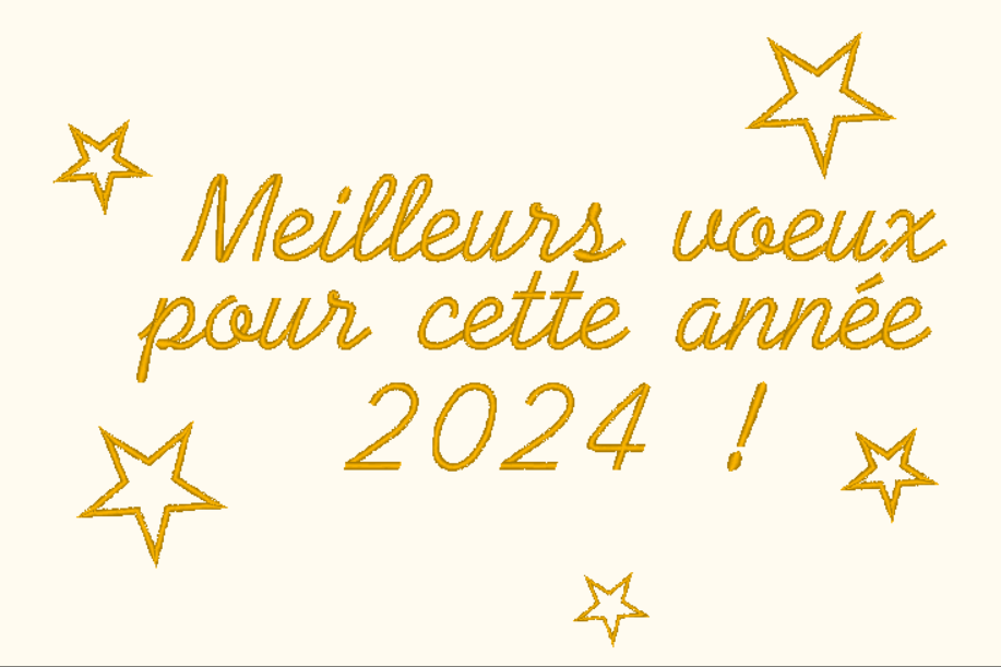 Bonne et heureuse année 2024 à vous tous !